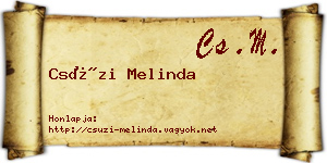 Csúzi Melinda névjegykártya